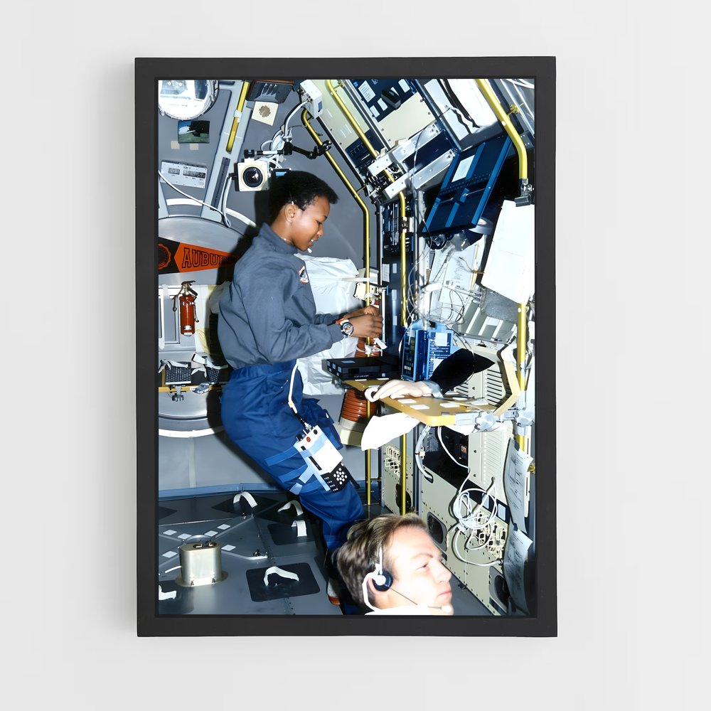 Poster Mae dans l'Espace – affiche Astronautes (vue 2)